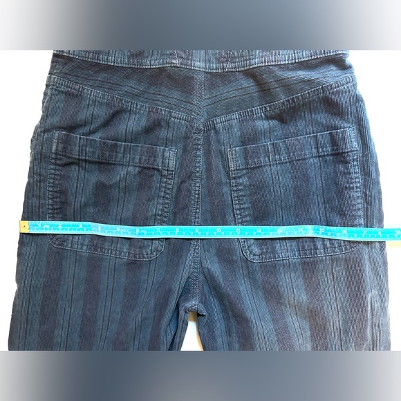 Anthropologie Pilcro Navy Blue Striped Corduroy Overalls size 25 - Picture 12 of 16